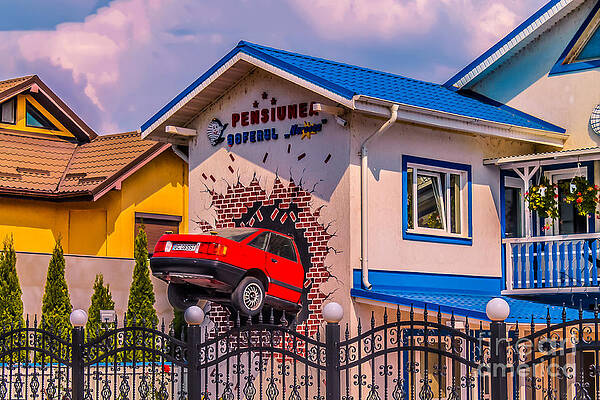 Wall Art - Photograph - The lucky driver motel by Claudia M Photography