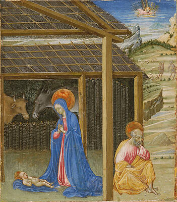 The Nativity Print by Giovanni di Paolo