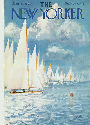 Wall Art - Painting - New Yorker Cover - June 13th, 1959 by Arthur Getz