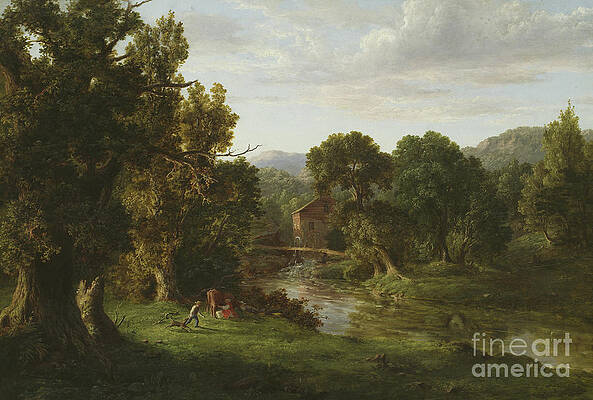 Wall Art - Painting - The Old Mill by George Inness