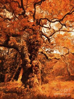 Wall Art - Painting - The Old Tree by Sarah Kirk by Esoterica Art Agency
