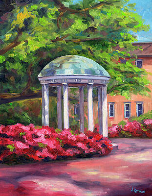 Wall Art - Painting - The Old Well UNC by Jeff Pittman