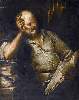 The Philosopher Print by Luca Giordano