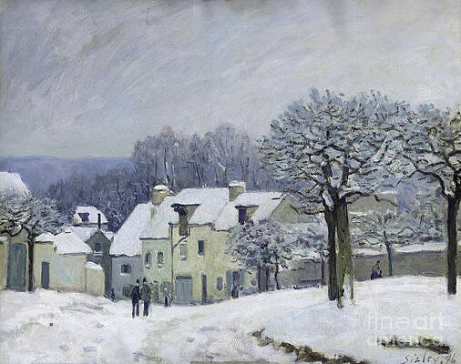 Alfred Sisley、シャンパーニュ近く、希少画集画、新品高級額