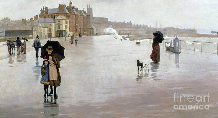 Wall Art - Painting - The Rain it Raineth Every Day by Norman Garstin