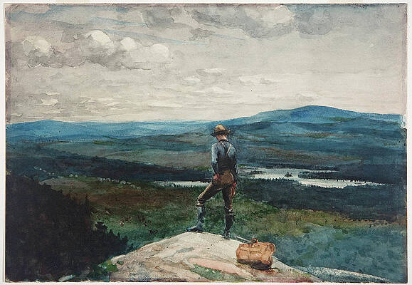 The Ranger. Adirondacks Print by Winslow Homer