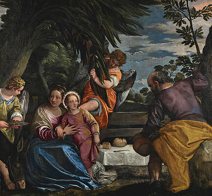 The Rest on the Return from Egypt Print by Paolo Veronese