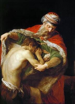 The Return of the Prodigal Son Print by Pompeo Batoni