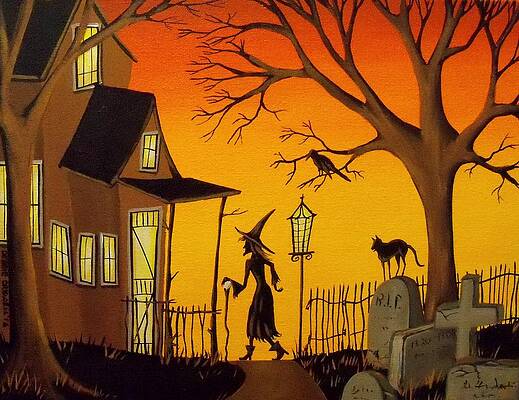 Haunted House Paintings Page 2 Of 8 Fine Art America