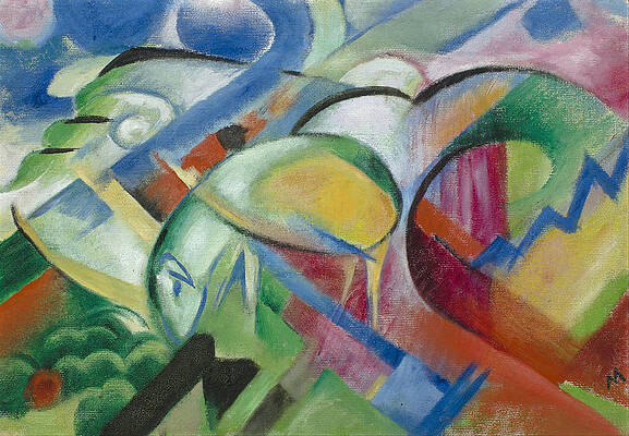 The Sheep Print by Franz Marc