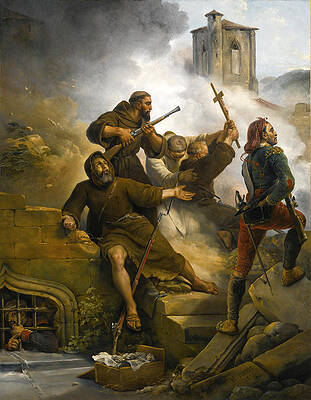 The Siege of Saragossa Print by Horace Vernet