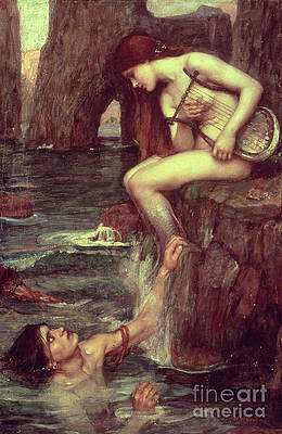 Mermaid Paintings Fine Art America