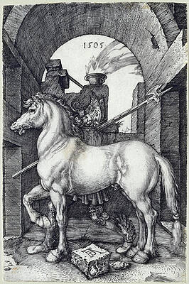 The Small Horse Print by Albrecht Duerer