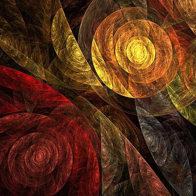 Wall Art - Painting - The Spiral of Life by Oni H