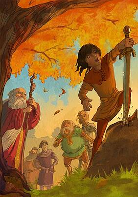 The sword in the stone by Andy Catling The sword in the stone by Andy Catling