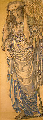 The Tiburtine Sibyl Print by Edward Burne-Jones