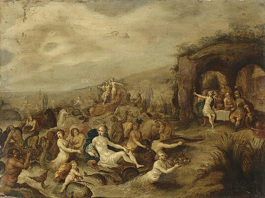 The Triumph of Neptune and Amphitrite Print by Frans Francken the Younger