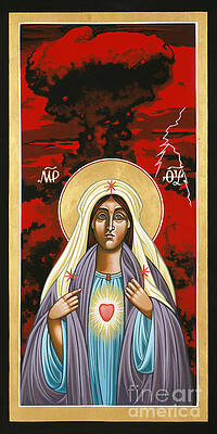 Wall Art featuring the painting The Triumph Of The Immaculate Heart Of Mary 145 by William Hart McNichols