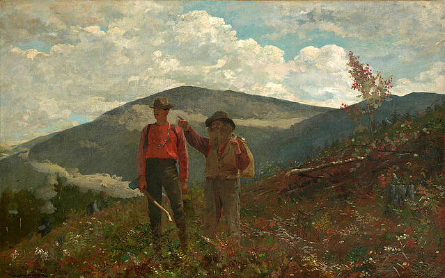 The two guides Print by Winslow Homer