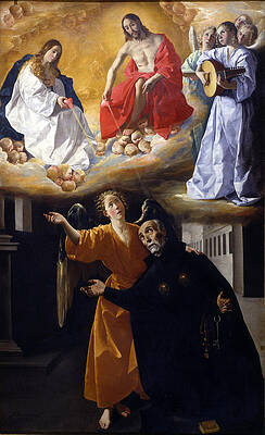 The Vision of Blessed Alonso Rodriguez Print by Francisco de Zurbaran