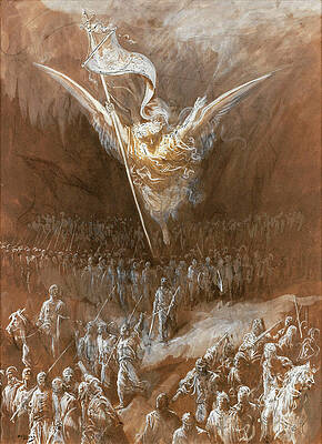 The Way to Jerusalem Print by Gustave Dore