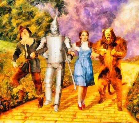 Paintings that Sparkle on X: 80x100cm Wizard of Oz Completed
