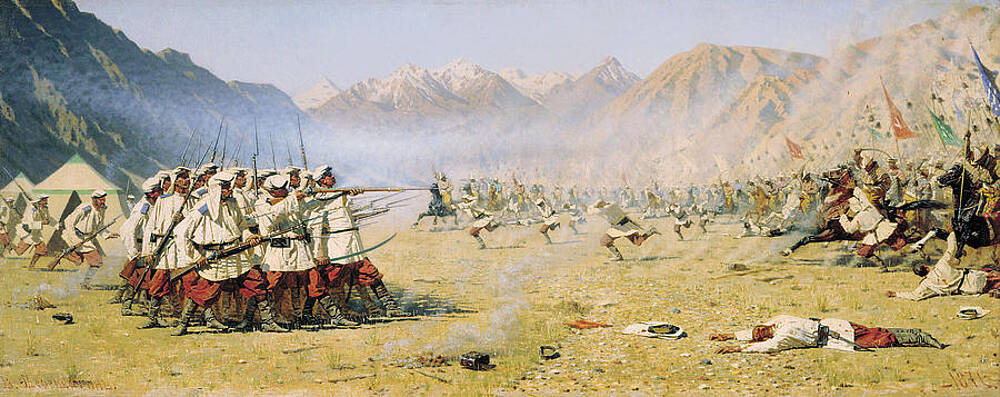 They Attack Unaware Print by Vasily Vereshchagin