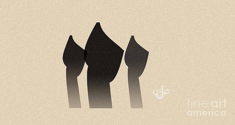 Three Figures by Mamoun Sakkal Three Figures by Mamoun Sakkal