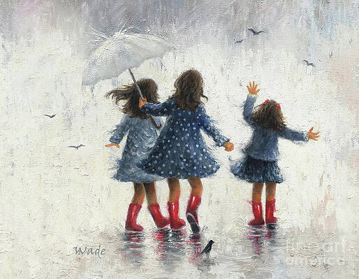 Walking In The Rain Paintings Fine Art America Walking In The Rain Paintings Fine Art America