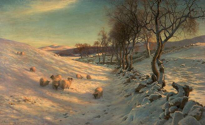 Wall Art - Painting - Through the Crisp Air by Joseph Farquharson