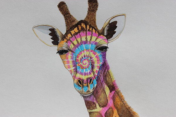 Colorful Giraffe Paintings (Page #5 of 9) | Fine Art America