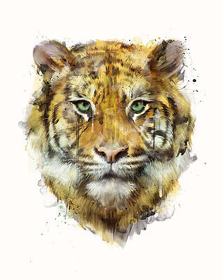 Wall Art - Painting - Tiger // Strength by Amy Hamilton