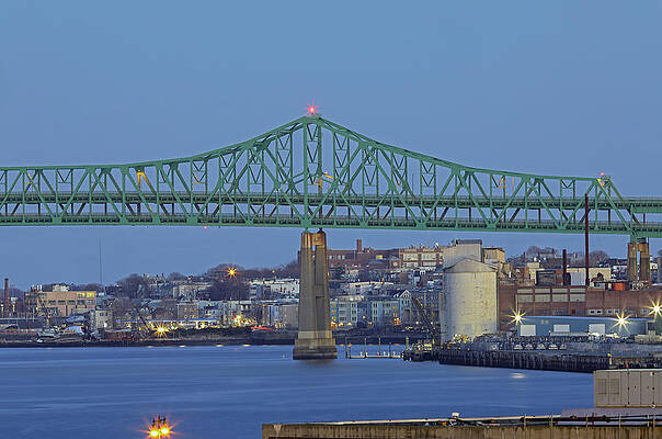 Wall Art - Photograph - Tobin Bridge by Juergen Roth