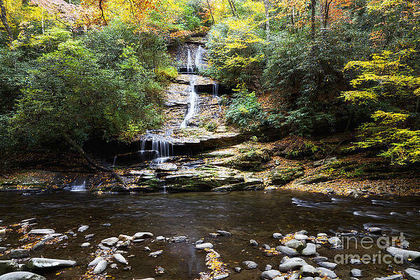 Wall Art - Photograph - Tom Branch Falls in Autumn by Jill Lang