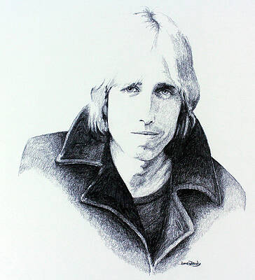 Wall Art - Drawing - Tom Petty by James Deady