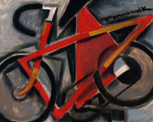 Abstract Bicycle Paintings Fine Art America