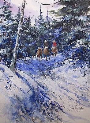 Trail to winter camp by Douglas Trowbridge