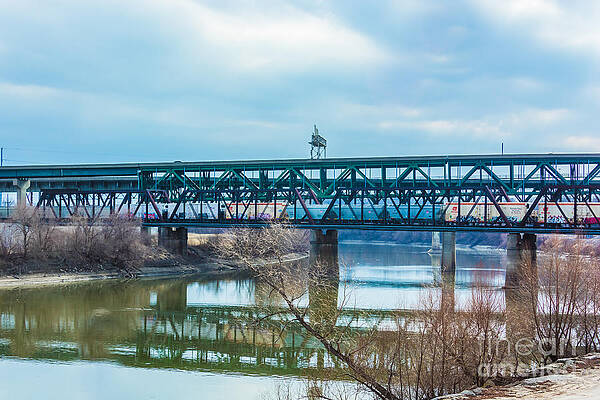 Wall Art - Photograph - Armour Swift Burlington Bridge by Pamela Williams