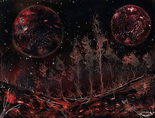  Painting - Tree line on Fettorine by Jason Girard