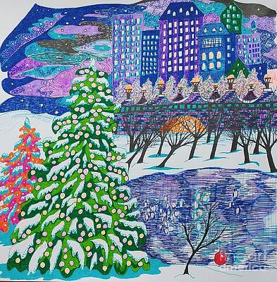 Wall Art - Drawing - Tree time by Darrin Pruitt