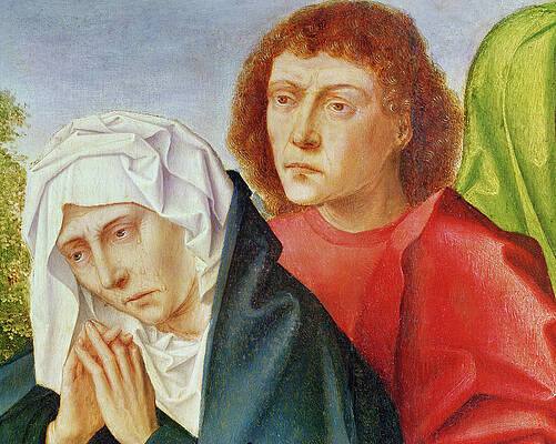 Wall Art - Painting - Triptych of the Crucifixion by Gerard David