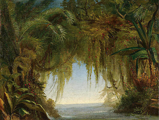 Tropical Landscape Print by Johann Moritz Rugendas