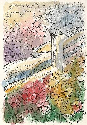 Wall Art - Painting - Tulip Field by George I Perez