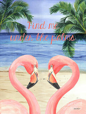 Wall Art - Painting - Under the Palms by Debbie DeWitt