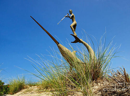 Wall Art - Photograph - Under the Swordfish Harpooner of Menemsha by Mark Miller
