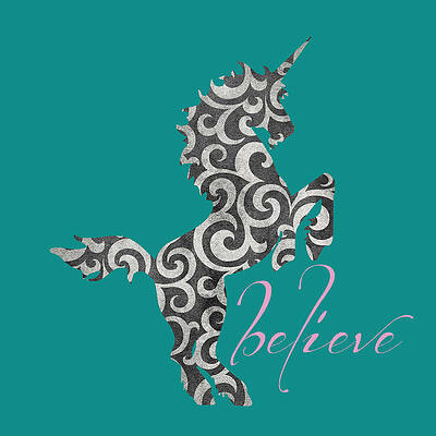 Wall Art - Digital Art - Unicorn Believe  by Brandi Fitzgerald