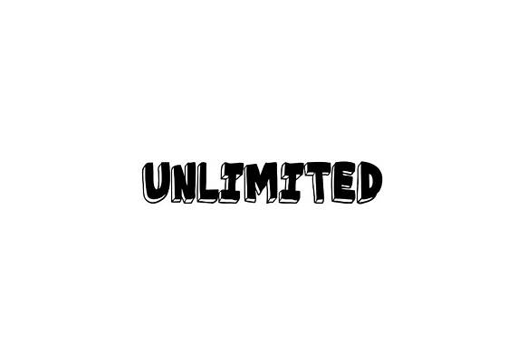 Unlimited - Art Print Poster, One word quotes by Artist Ai Unlimited - Art Print Poster, One word quotes by Artist Ai