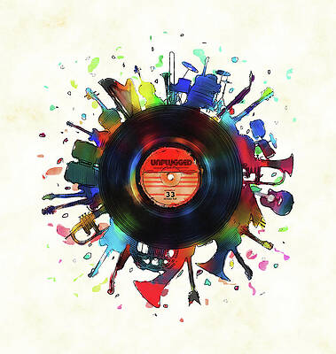 Vinyl Record Paintings Fine Art America