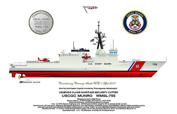 USCGC Munro WMSL-755 circa 2017 by George Bieda USCGC Munro WMSL-755 circa 2017 by George Bieda