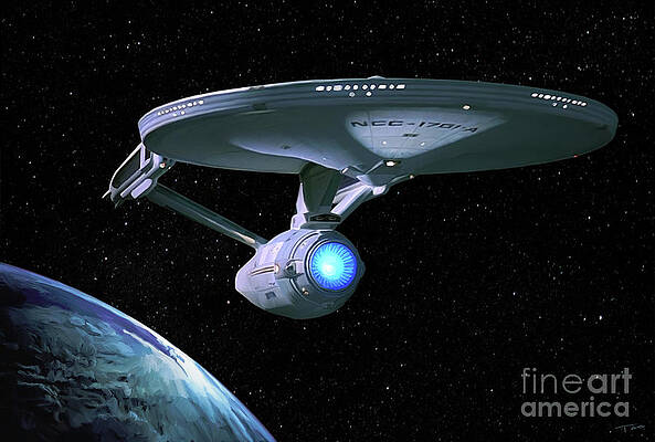 Star Trek Enterprise Paintings Fine Art America